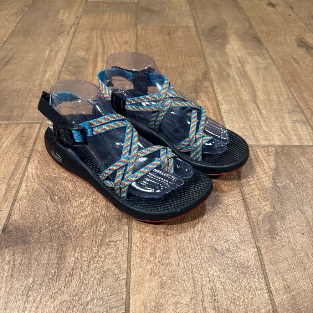 Chaco ZX/2 Vibram Strappy Sandals Womens Size 8  Blue Unaweep